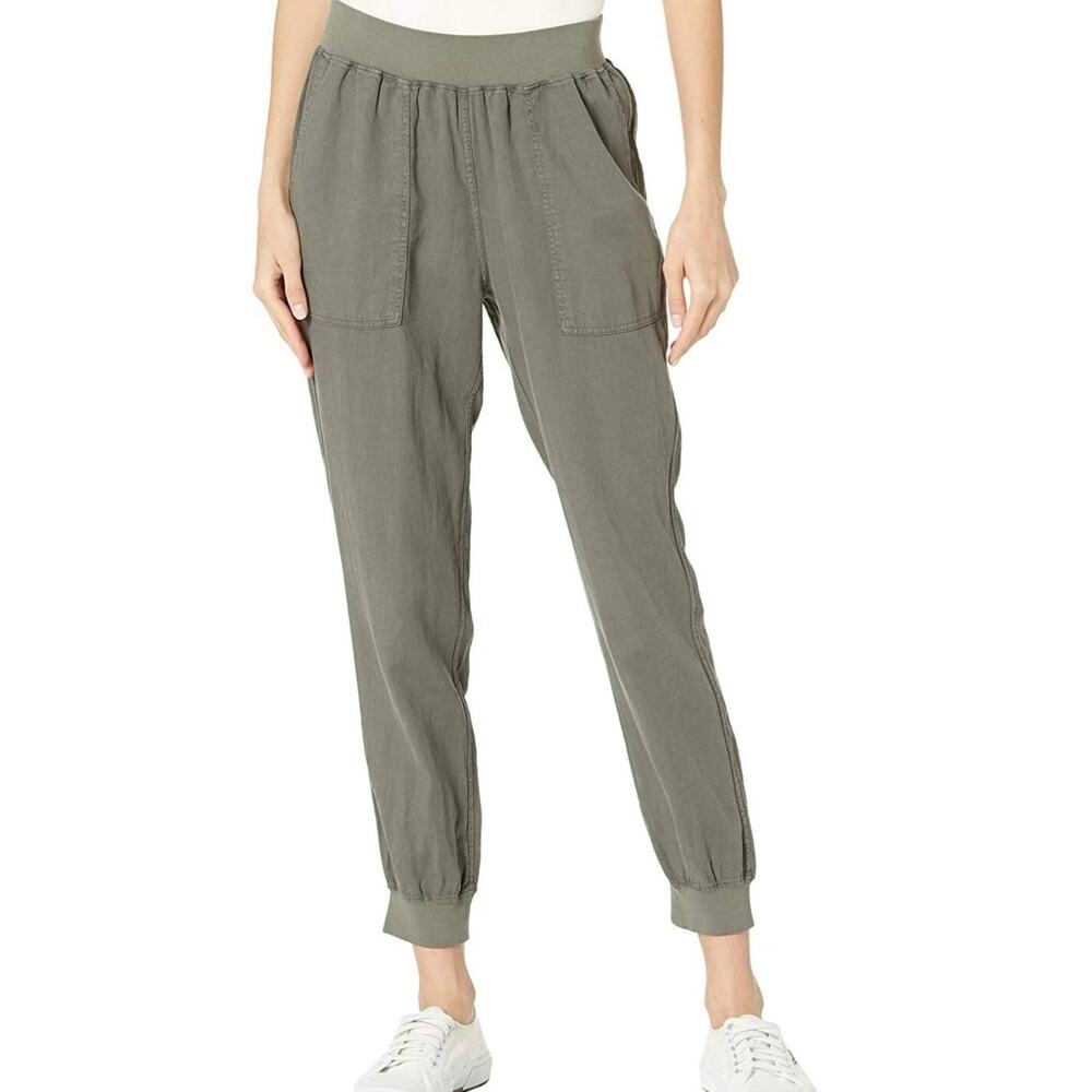 Faherty Womens Arlie Day Pants Surplus Green Sz XL Pull On Pants Nice